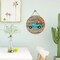 Deroro Hello Spring Blue Truck Sign for Front Door Decor, Tulip Flowers Pickup Wood Door Hanger for Outdoor Outside Porch, Rustic Farmhouse Wooden Wreath Indoor Wall Hanging Decoration